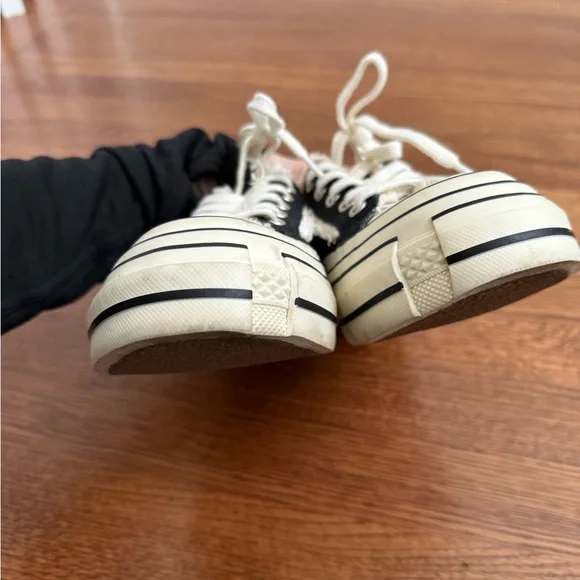 XVessel G.O.P Levels Glows Black White Slip On Sneakers Shoes Distressed M 5 W 7 - Picture 4 of 9